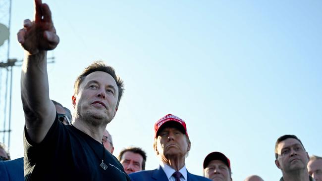 Mr Musk now calls himself Mr Trump’s ‘first buddy’. Picture: Brandon Bell/Getty Images/AFP