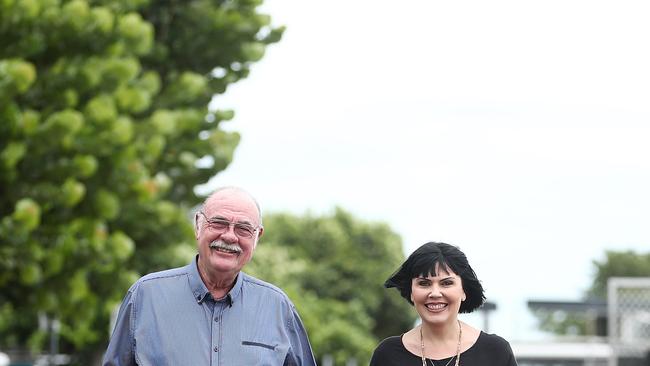 Member for Leichhardt Warren Entsch has announced that he will run as the Liberal Party candidate at the next federal election. Warren Entsch celebrates the announces with his wife Yolonde Entsch at the Cairns Marlin Marina. Picture: Brendan Radke