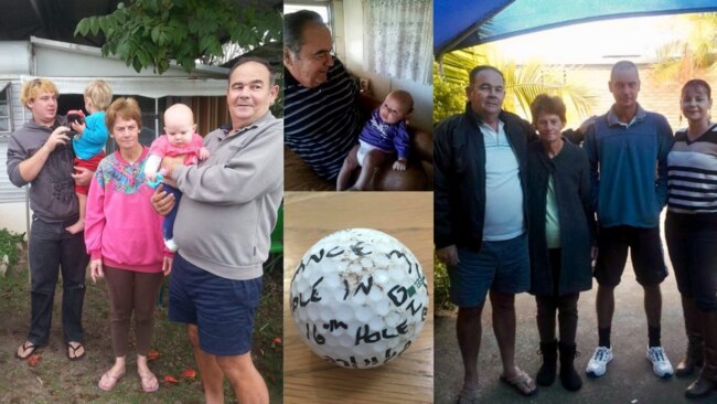 To many this is just an old golf ball but to one family the discovery of lost family treasure couldn’t have come at a better time.