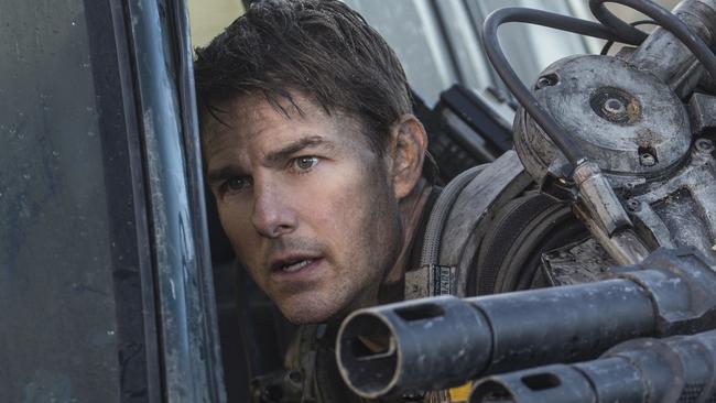 Tom Cruise in a scene from sci-fi film Edge Of Tomorrow. Roadshow, Warner pictures