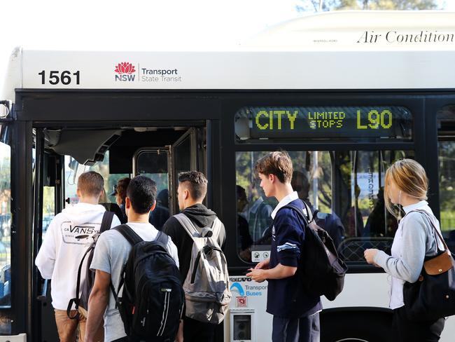 An older blue bus like this could be used elsewhere on the northern beaches. Picture: Tim Hunter.