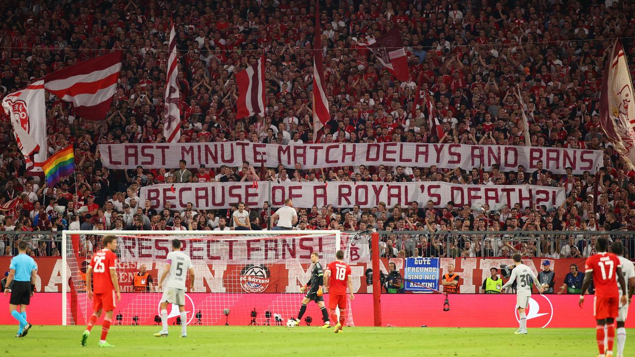 Pic: Bayern Munich fans hold up banner supporting homosexuality in football