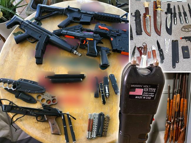 Weapons haul uncovered by SAPOL and ABF.