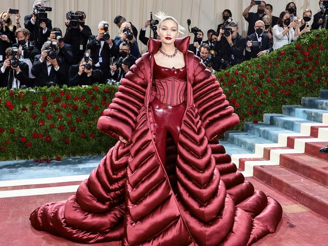 NEW YORK, NEW YORK - MAY 02: Gigi Hadid attends The 2022 Met Gala Celebrating "In America: An Anthology of Fashion" at The Metropolitan Museum of Art on May 02, 2022 in New York City. (Photo by Jamie McCarthy/Getty Images)