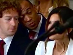 Mark Zuckerberg caught staring at Lauren Sanchez.