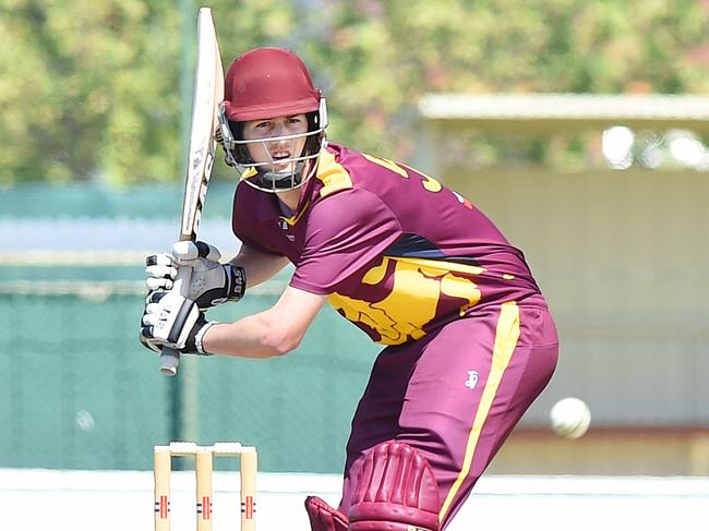 Sam Elliott’s stance at the crease bears resemblance to his old man. Picture: Josie Hayden