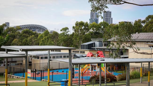 The school sits in the booming Sydney Olympic Park precinct.