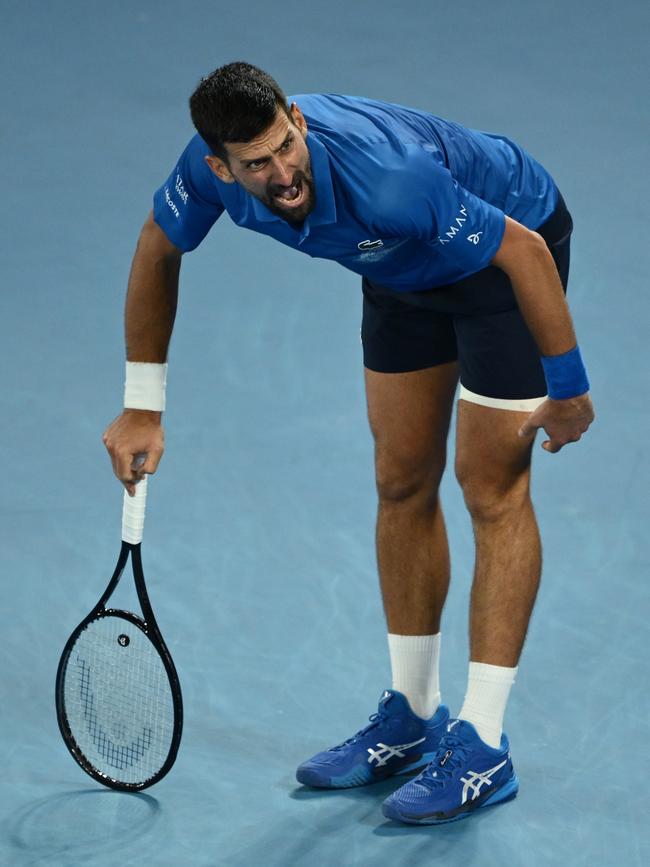 Djokovic says he has been hampered by an injury Picture: Getty Images