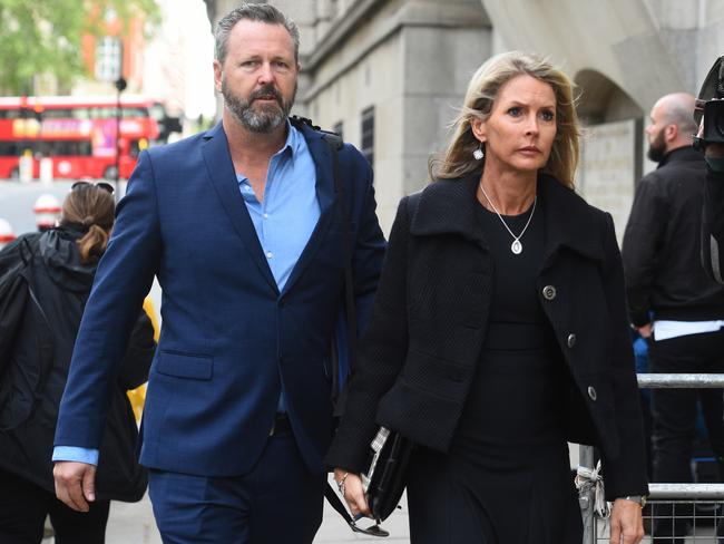 Mark and Julie Wallace, the parents of Sara Zelenak arrive at the Old Bailey. Picture: Kirsty O'Connor/PA Wire