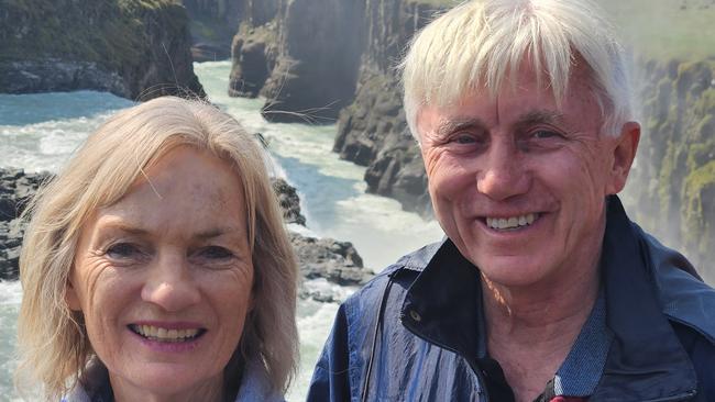 Andy Thurlow, author of Kieran Modra: The Way I see It, with his wife and Modra's aunt, Marlene.