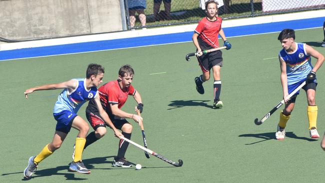 Action at the Hockey Queensland under-18 menâ€™s state championships in Rockhampton from April 25 to 28, 2024.