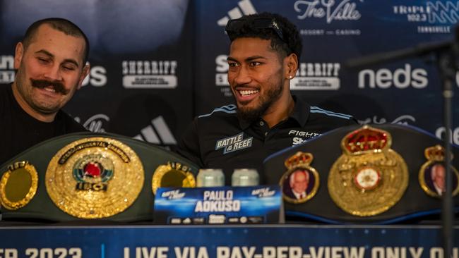 Australian boxer Paulo Aokuso will headline the Battle on the Reef in Townsville on October 7, 2023. Picture: Alix Sweeney / Fightr Promotions