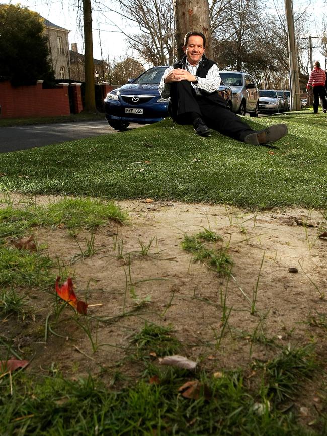 An example of artificial lawn on a nature strip in Melbourne.