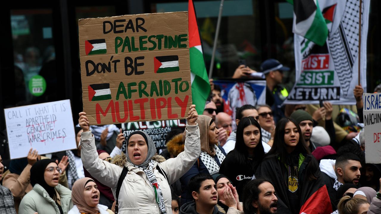 Hundreds Gather In Central Sydney At Pro Palestine Rally