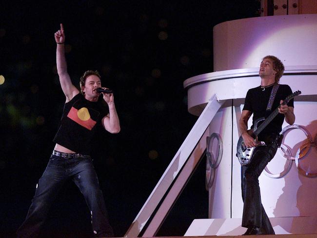 Savage Garden’s Darren Hayes at the 2000 Olympic Games in Sydney. Picture: Brett Faulkner