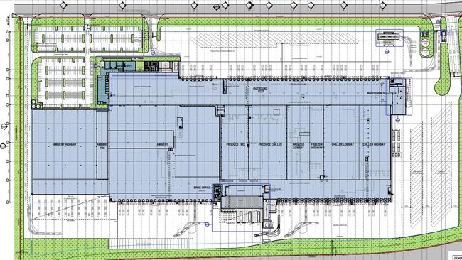 A concept design of the new distribution hub.