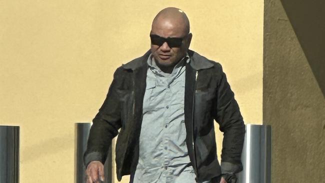 Alfredo Amper-Hunter outside the Christies Beach Magistrate court.