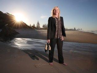 Councillor Pauline Young at Miami beach. Picture: Glenn Hampson.