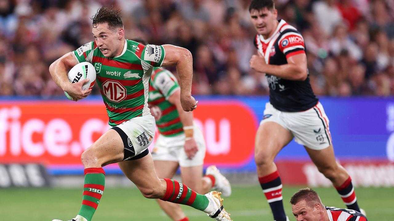 Cameron Murray has signed a new contract to stay with the Rabbitohs following a week of turmoil at the club. Picture: Mark Kolbe/Getty Images