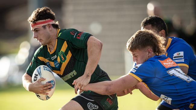 James Coyne was on the end of two dangerous tackles against Thirlmere. Pic by Julian Andrews.