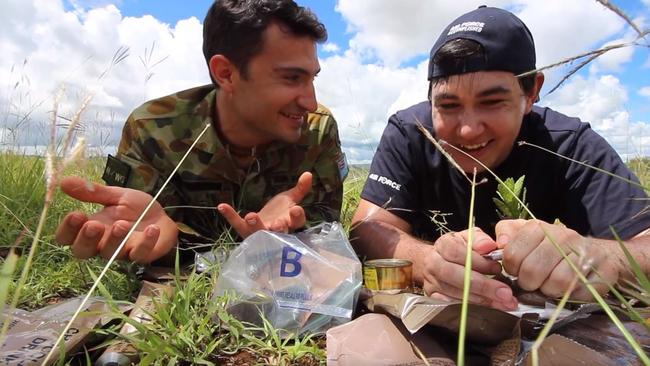 A YouTube video screen grab of Alen Catak aka, Champ Chong in a promotional video for the Australian air force.