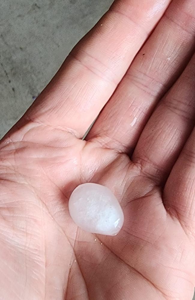 The Mooloolah Valley Country Club was hit by hail earlier today in a storm that rolled through parts of the Sunshine Coast.