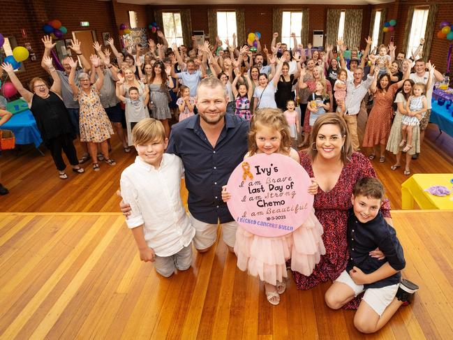 Ivy at her party at the local hall. Picture: Mark Stewart