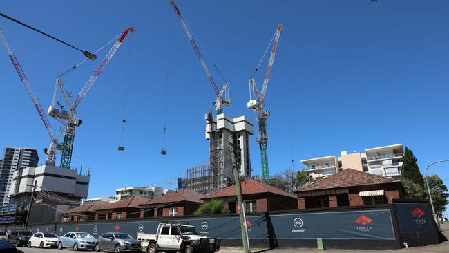 The buildings on 1, 3, 5, 7 and 9 Marquet Street in Rhodes, Sydney, 6th November, 2019. Picture by Damian Shaw