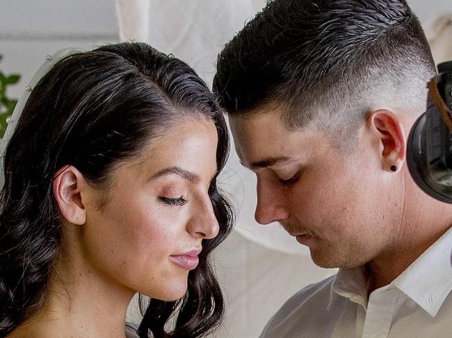 Event planning company Ivy and Blu hosted a wedding for a Gold Coast couple, Tahlia Schwarz and Adam Keevers,  who were not able to wed during covid. Picture: Jerad Williams