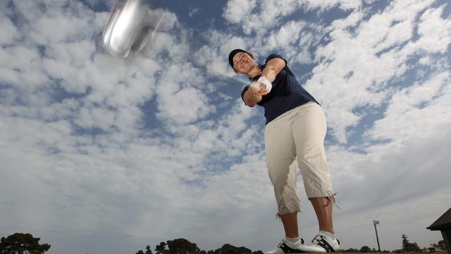 Sarah King in 2013 before heading off to the Ladies European Tour. Picture: Tait Schmaal 