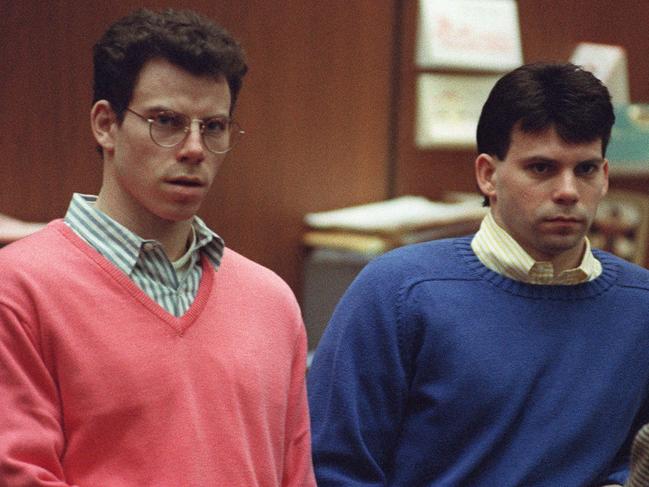 Franzese spent time in prison with Lyle Menendez, pictured here with his brother, Erik Menendez. Picture: AFP