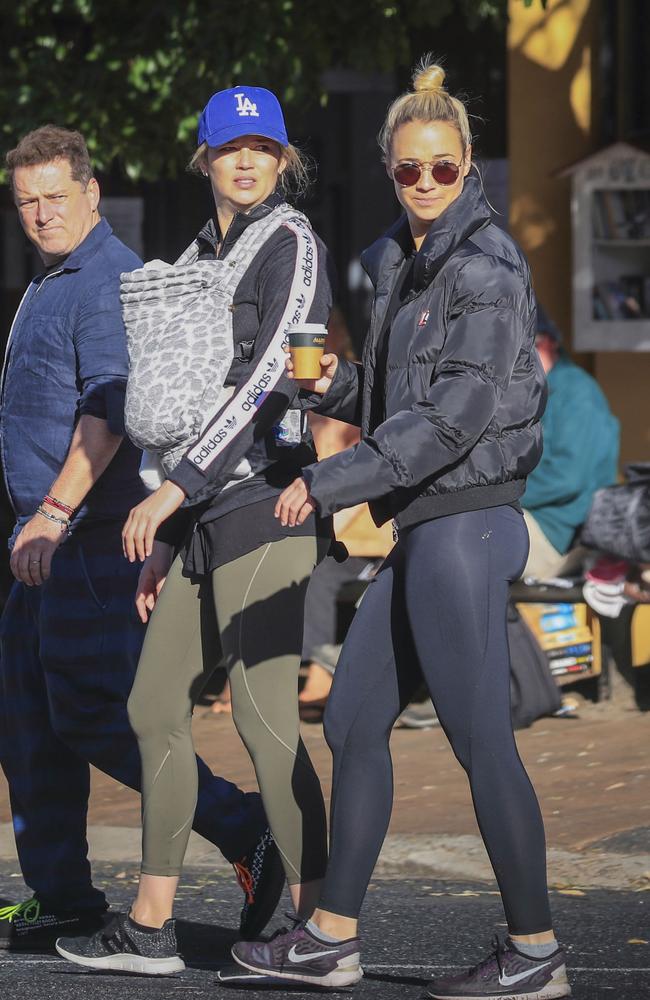 The couple later met up with Jasmine’s sister Jade before enjoying some brekky. Picture: Media Mode