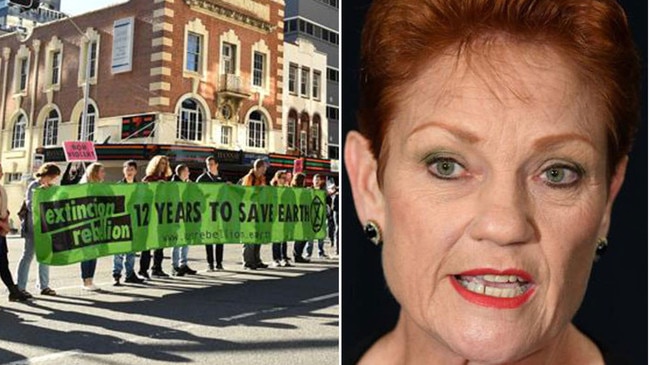 Pauline Hanson wants police to get tough on Extinction Rebellion protesters who block early morning peak hour traffic in Brisbane.