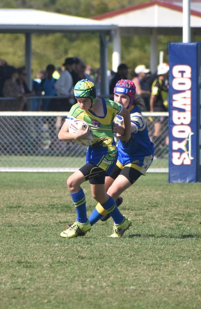 Noah Williams in the Wanderers v Souths Sharks final in the RLMD U13s division in Mackay. August 14, 2021. Picture: Matthew Forrest