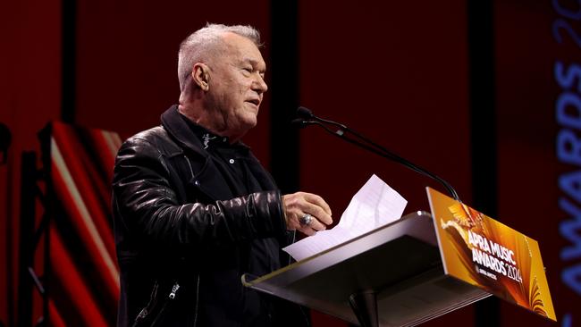 Jimmy Barnes has revealed he will undergo surgery on his hip after suffering pain during his New Zealand show, posting to his Instagram followers his upcoming Australian shows will be affected. Picture: Getty Images