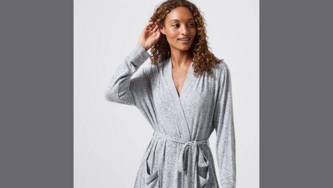 Women Fluffy Dressing Gown Flannel Spa Bathrobe Morning Gown Long Fleece Robe
