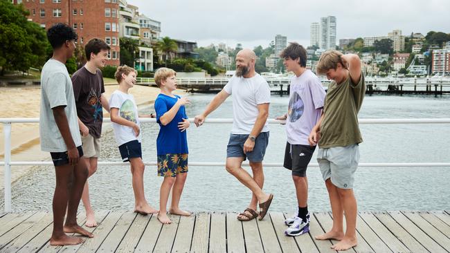 Cranbrook boarders at Murray Rose Pool, a tidal enclosure at Redleaf Pool, Double Bay