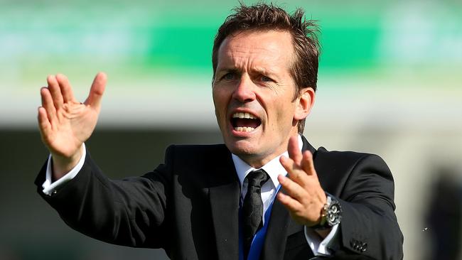 Former Brisbane Roar coach Mike Mulvey. Picture: Getty Images