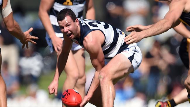 Former South Adelaide skipper Nick Murphy is one of more than 70 players moving to the Adelaide Footy League from country associations which have cancelled their seasons. Picture: Tom Huntley