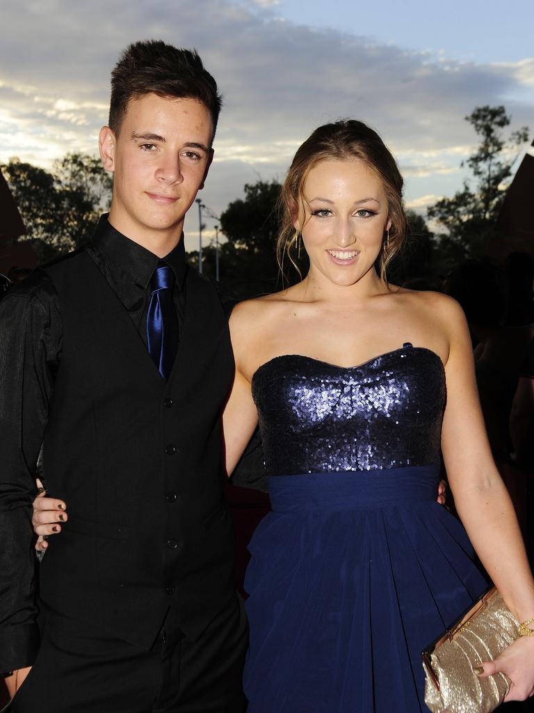 Ben Hurley and Louisa Borchers at the 2013 St Philip’s College formal at the Alice Springs Convention Centre. Picture: NT NEWS