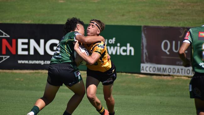 Cyril Connell Challenge game between the Ipswich Jets and Sunshine Coast Falcons. Saturday March 18, 2023. Picture, Nick Tucker.