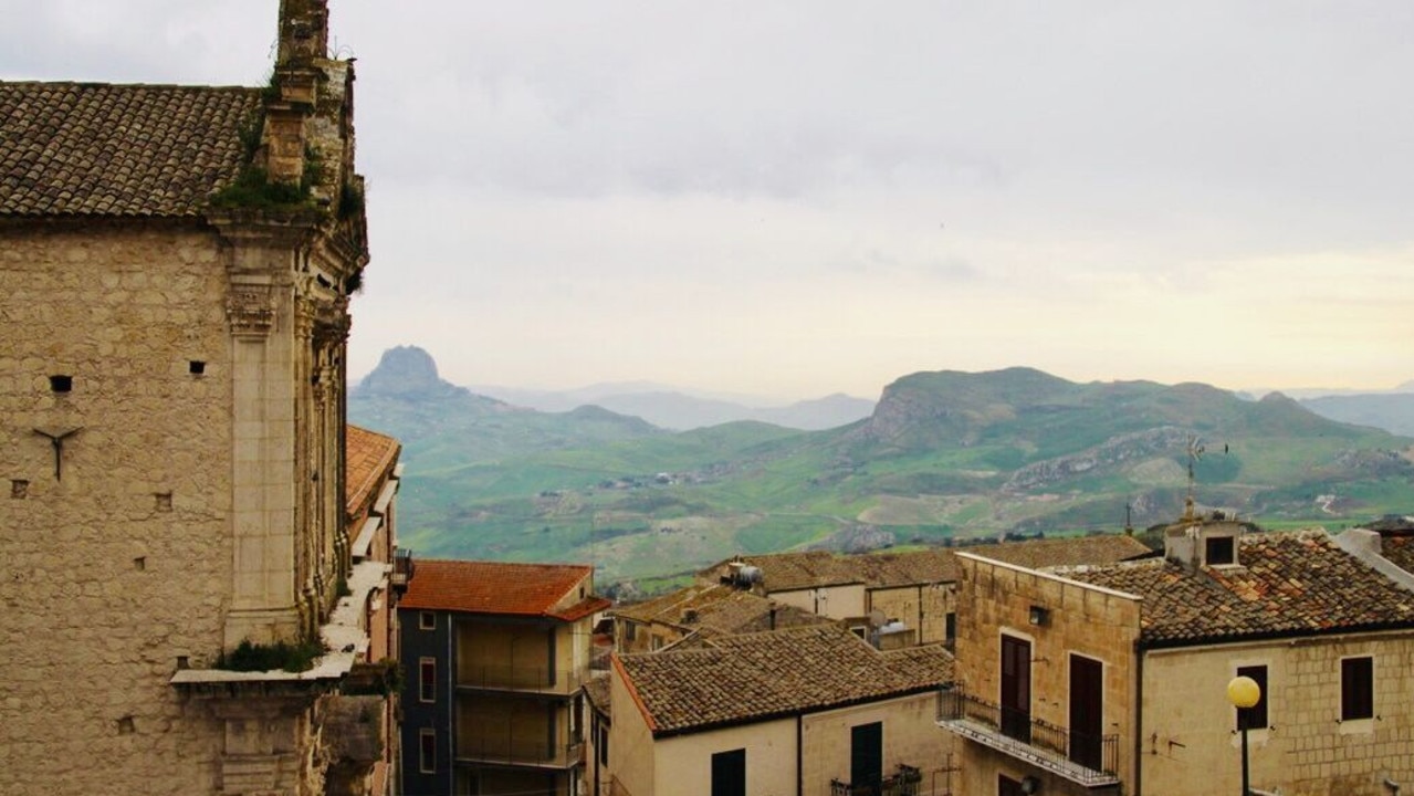 Views of the Mt Etna volcano can be seen from Mussomeli higher points. Picture: Supplied