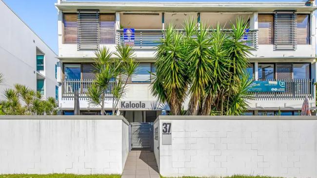 A two-bedroom unit at 11/37 Buderim Ave, Mooloolaba, is going to auction and expected to be within the price point for entry level buyers.