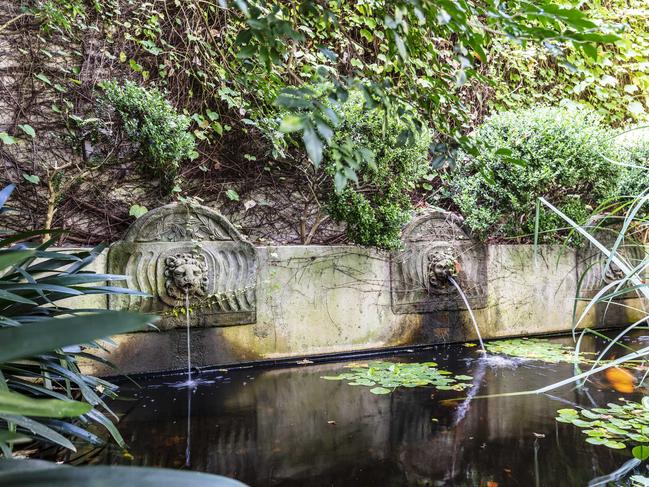 The Koi pond.