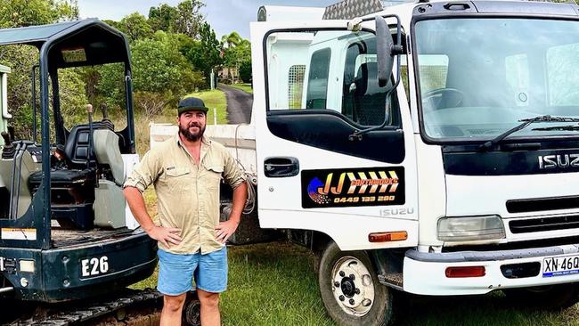 Jacob Jackson has helped the community of Harwood recover from the floods with nothing but a trailer.