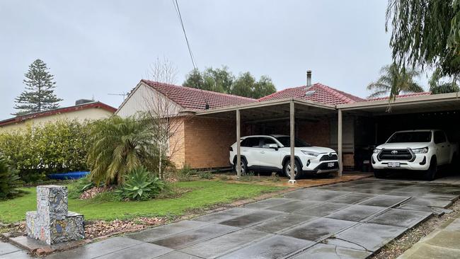 The Hopkinson’s home on Medina St, Taperoo, where Simon was allegedly murdered by his wife Carol. Picture: Dylan Hogarth