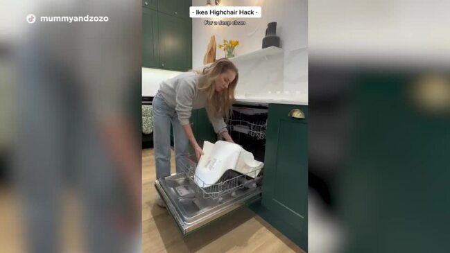 Mum shares genius hack for cleaning IKEA highchair and parents are raving about it