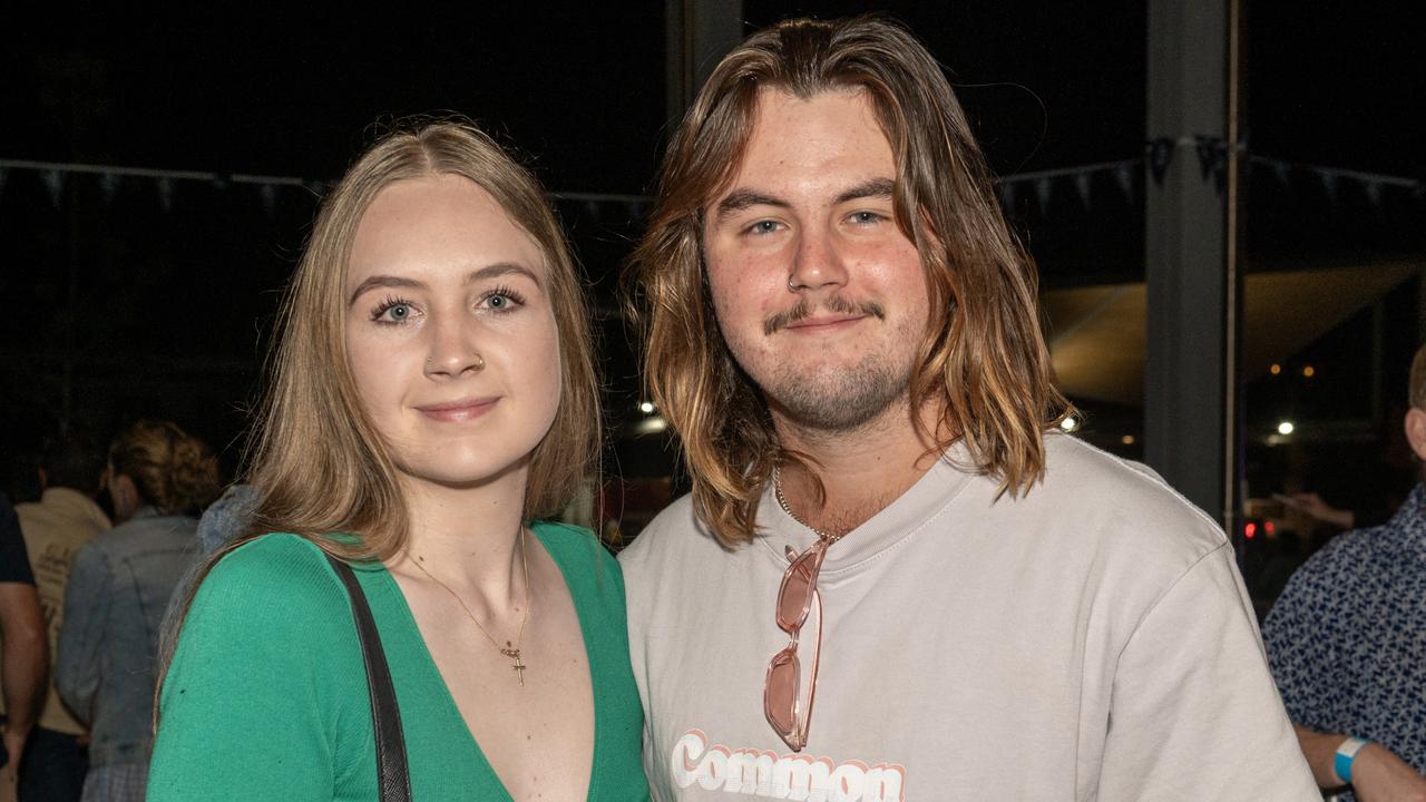 Tayah Peltonen and Drew Heath at 2023 Riverside Festival – official opening of Red Dog Riverfront Saturday July 1 2023. Picture: Michaela Harlow