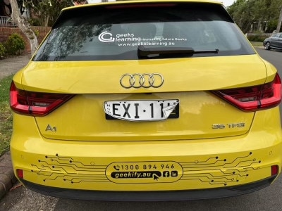 More than 100 number plates were stolen and several were damaged during a four-hour heist last weekend. Picture: Christian Anstey