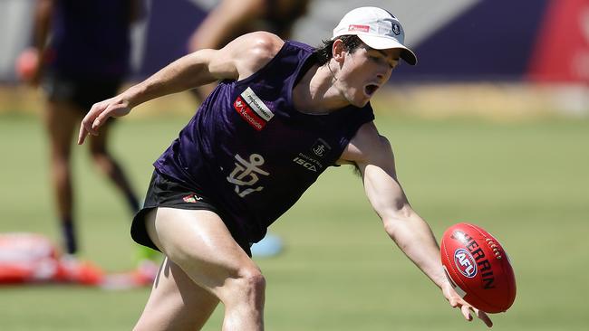 Docker Andrew Brayshaw at pre-season training. Picture: Will Russell/Getty